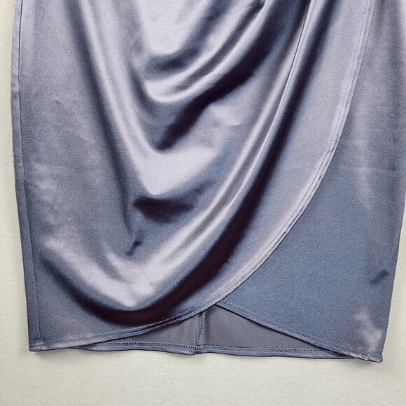 Lulus “Forever Your Girl” Satin Bodycon Dress Women’s SZ SM Blue Cocktail USA - Picture 7 of 15